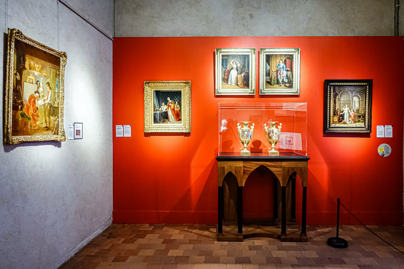 Mur rouge, Tableau du moyenne âge, Musé